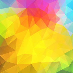 Rainbow colors triangular vector pattern