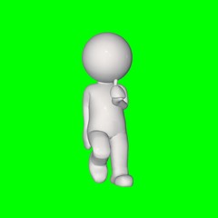 3D people - thinks 11 - green screen