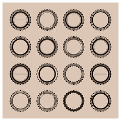 Set of emblems, vector illustration.