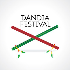 creative dandia concept navratra festival 