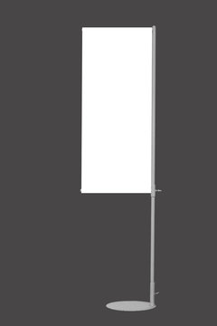 isolated  j-flag banner on grey background