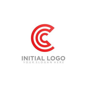 Initial C circle Logo modern simple elegant