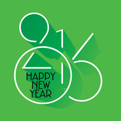 creative happy new year 2016 concept vector 