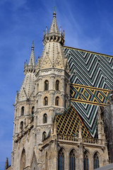Fototapeta na wymiar detail of architecture on st. Stephen cathedral in Vienna