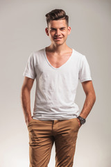 Fototapeta premium handsome young man smiling