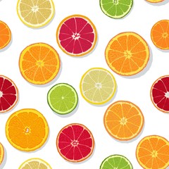 Citrus Slice Seamless Pattern
