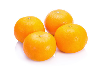Orange on a white background