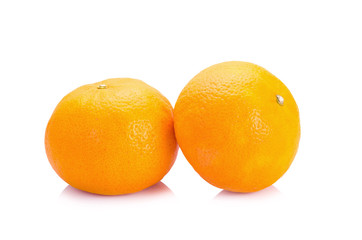 Orange fruit isolated on white background