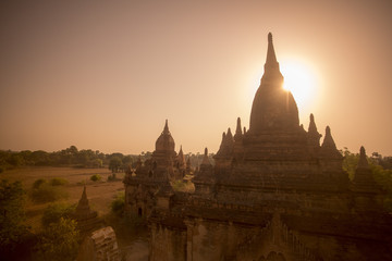 ASIA MYANMAR BAGAN TEMPLE PAGODA LANDSCAPE