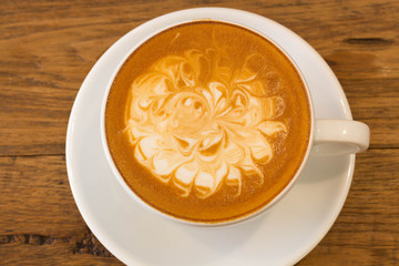 A cup of Hot coffee late