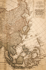 アンティークの世界地図