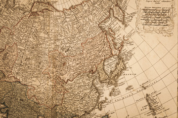 アンティークの世界地図