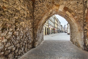 Fototapeta na wymiar Streets of The Old Town in Krakow.