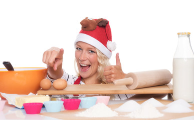Weihnachtskekse backen