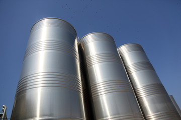 tanks of wine
