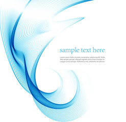 wave line abstract. Vector illustration