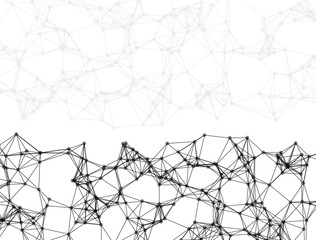 Abstract particles on white