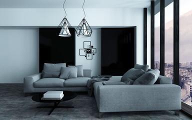 Cozy corner in a modern sitting room