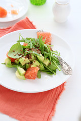  avocado salad on a plate