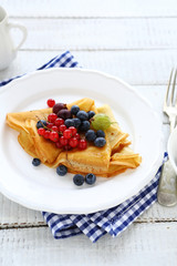 pancakes with wild berries