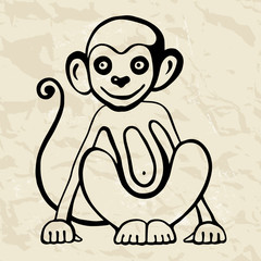 Chinese zodiac Monkey. 