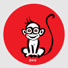 Chinese zodiac Monkey. 