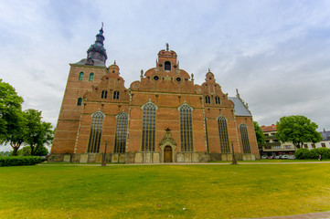 Fototapeta premium Beautiful gothic church in Kristianstad, Sweden