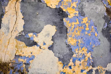 Crédence de cuisine en verre imprimé Vieux mur texturé sale Textura de una pared deteriorada