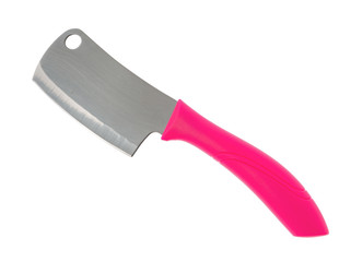 stainless steel kitchen knife pink handle