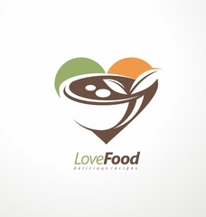 Food and restaurant symbol design idea