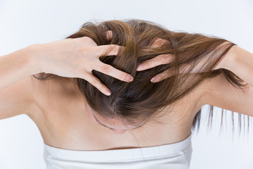 Obraz premium 頭皮ケア