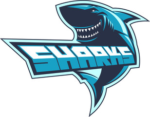 Naklejka premium Sharks logo