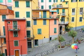 Fototapeta na wymiar Riomaggiore. Italy landmark.