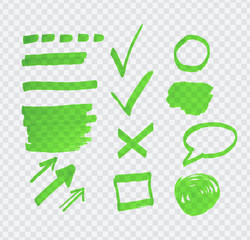 Transparent highligter spots