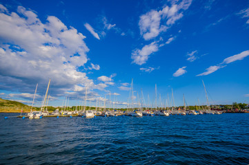 Fototapeta na wymiar Marstrand, popular sailing island, Sweden