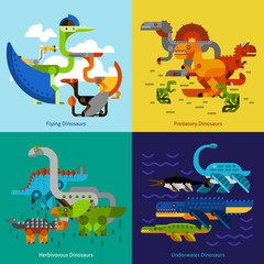 Obraz premium Dinosaur Icons Set