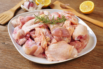 butchered chicken