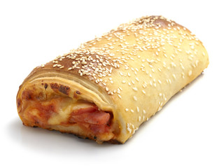 Ham and cheese spring rolls