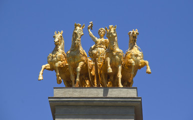 Quadriga Statue in Barcelona