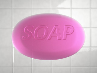 Pink soap