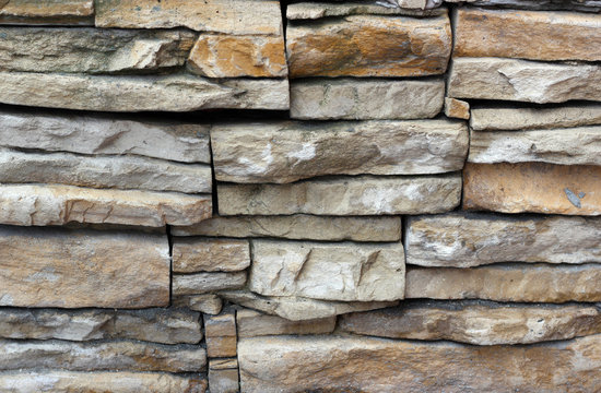 Texture of Rectangle stone wall