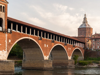 Fototapeta premium Skyline of Pavia, with 
