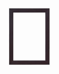 Classic wooden frame isolated on white background