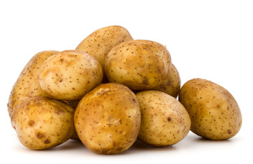 new potato tuber isolated on white background cutout
