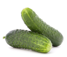 Cucumber vegetable  isolated on white background cutout