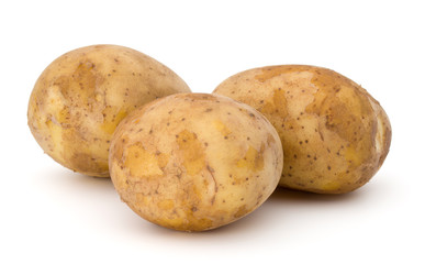 new potato tuber isolated on white background cutout