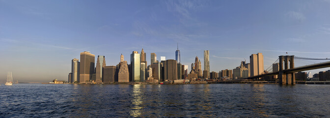 Manhattan sunrise panorama