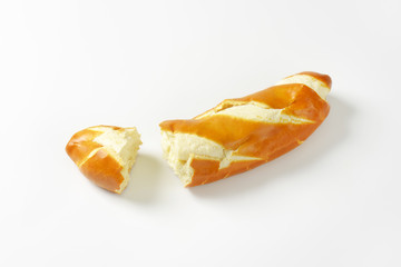 Soft white bread roll