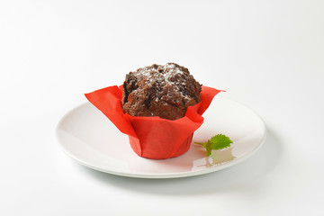 Double chocolate cupcake