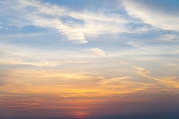 Naklejka na ściany i meble sunset sky and cloud